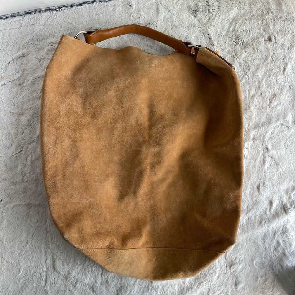 MAURIZIO TAIUTI Suede Leather Tan Color Hobo Bag - Picture 2 of 13